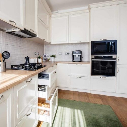 Modern kitchen design, new furniture and new home
